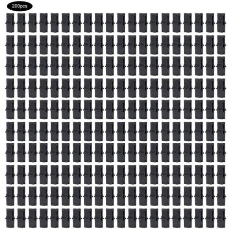 Serre Fixation Clip 200 Pcs Clip de serre PP Serre Film Clip De Fixation Pince Serre Accessoires pour Filet en Plastique Film (1 x 0.4 po)