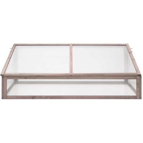 Serre Gris 110x58,5x39 cm Bois de sapin CFW542359