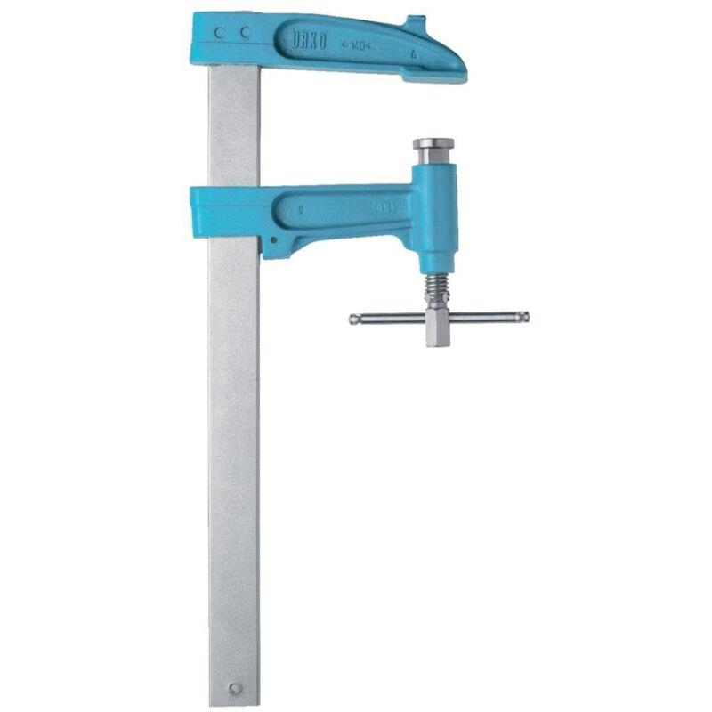 Serre-joint a pompe 3p Urko Serrage mm.600 - Saillie mm.220 - Rail mm.40 x 10 -