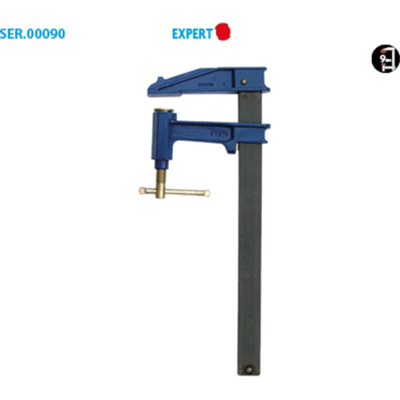 Leman - Serre-joint à pompe saillie 120 mm section 35 x 8 mm l. 800 mm - 120.358.080