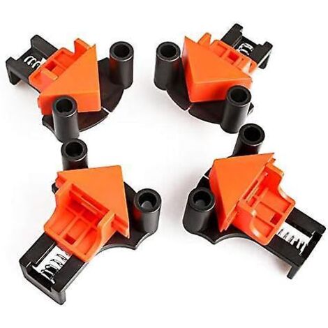 serre Joint Angle, Pinces  Bois, Lot De 4 Pinces  Angle Droit  60degrs 90degrs 120 Degrs, Outillage Bois, Localisateur De Trous, Pour Le Travail D