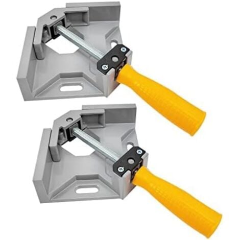 OKUMGGYJ Serre-joint d'Angle - Lot de 2 - Serre-joint d'angle adapté au soudage - Serre-joint à 90° - Convient pour le bois, le métal et le verre