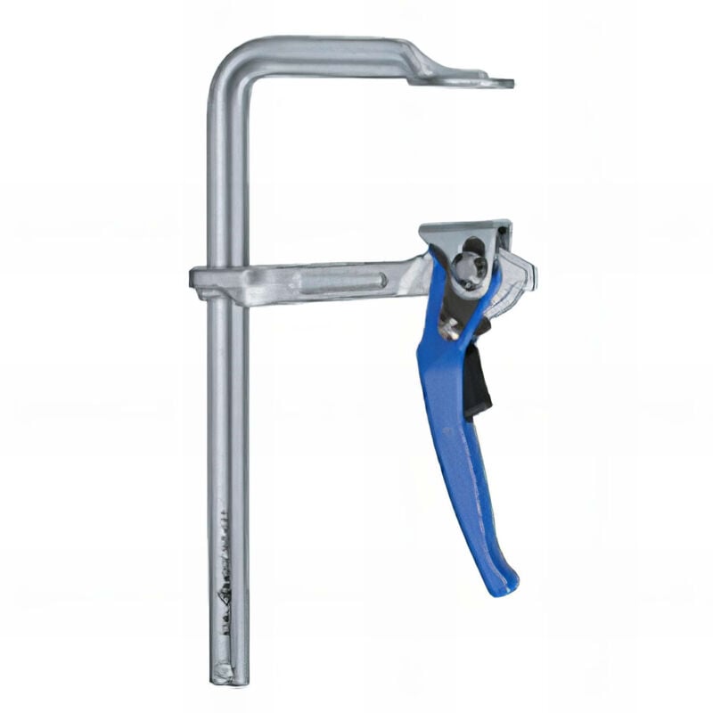 Serre joint en acier à levier - saillie 120 mm - l. 250 mm