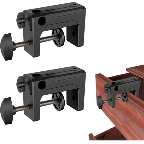 Serre Joint en C, Pinces en C Universelle Pince de Fixation Plastique Serre-Joints C pour Clôture Tiroir Accessoire de Montage Serre Joint Pince C, 2 Pièces, Noir