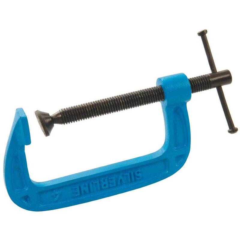 Presse en c usage léger 100 mm Silverline 926904