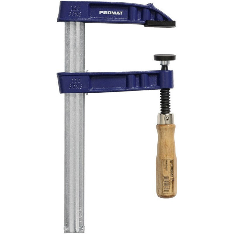 Serre-joint en fonte malléable envergure 1000 mm col de cygne 120 mm manche en b