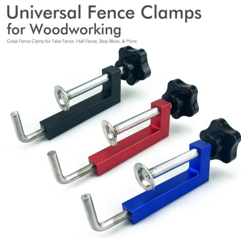 Serre-joint en G Réglable Universel – Pince de Menuiserie Robuste pour Fixation Précise (Bleu, Lot de 2 pièces)