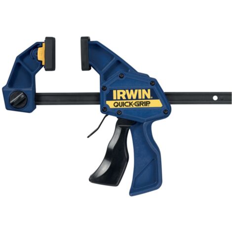 Irwin – Serre-joint Quick Change 150 mm – Force de serrage 136 kg – Patins réversibles pour ajustement – T506QCEL7