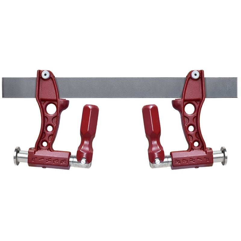 Serre-joint à pompe réversible modèle Maxipress f - Saillie 12 cm maxi F-150 cm