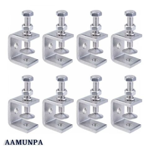 Serre-Joints C, 8 Pices Serre-Joints en C Robustes en Acier Inoxydable 304, Acier Inoxydable Serre-Joints C, Pince C Robuste, Pince Robuste Acier Inoxydable pour Travail Bois,Bricolage & Rparation A