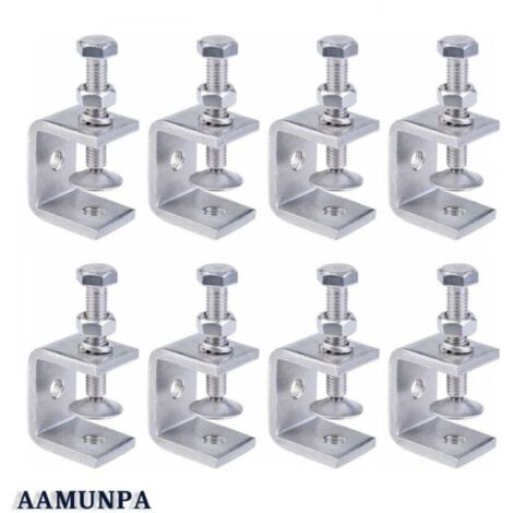Serre-Joints C, 8 Pices Serre-Joints en C Robustes en Acier Inoxydable 304, Acier Inoxydable Serre-Joints C, Pince C Robuste, Pince Robuste Acier Inoxydable pour Travail Bois,Bricolage & Rparation A