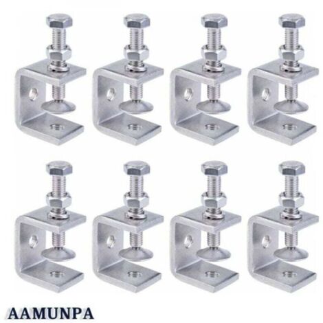 Serre-Joints C, 8 Pices Serre-Joints en C Robustes en Acier Inoxydable 304, Acier Inoxydable Serre-Joints C, Pince C Robuste, Pince Robuste Acier Inoxydable pour Travail Bois,Bricolage & Rparation A