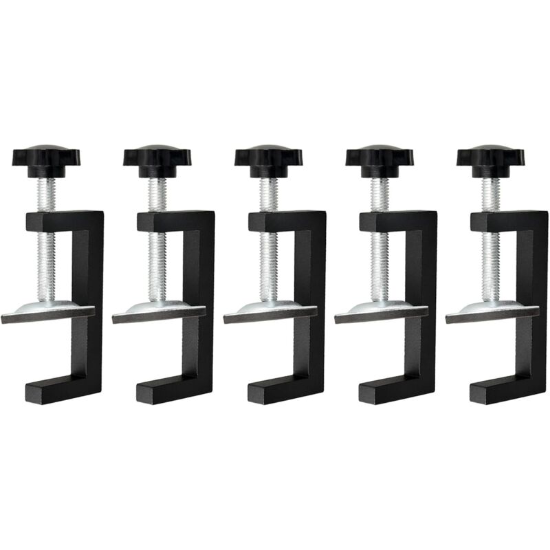 Serre-joints C en aluminium robuste avec ouverture de mâchoire de 5,6 cm, freins de serrage en C, poignée réglable