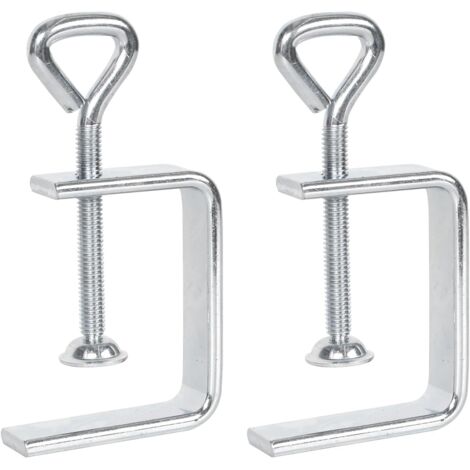 Serre-joints en C, lot de 2 serre-joints en C métalliques, petits serre-joints en C robustes à vis, serre-joints de fixation