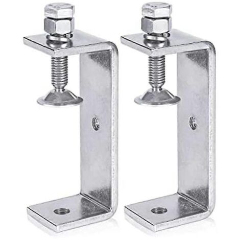 Serre-joints en métal 2024, robustes, en forme de C, pour le travail du bois, avec large ouverture des mâchoires (120 mm), lot de 2