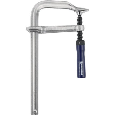 Serre-joints tout acier envergure 600 mm col de cygne 120 mm manche en bois PROM