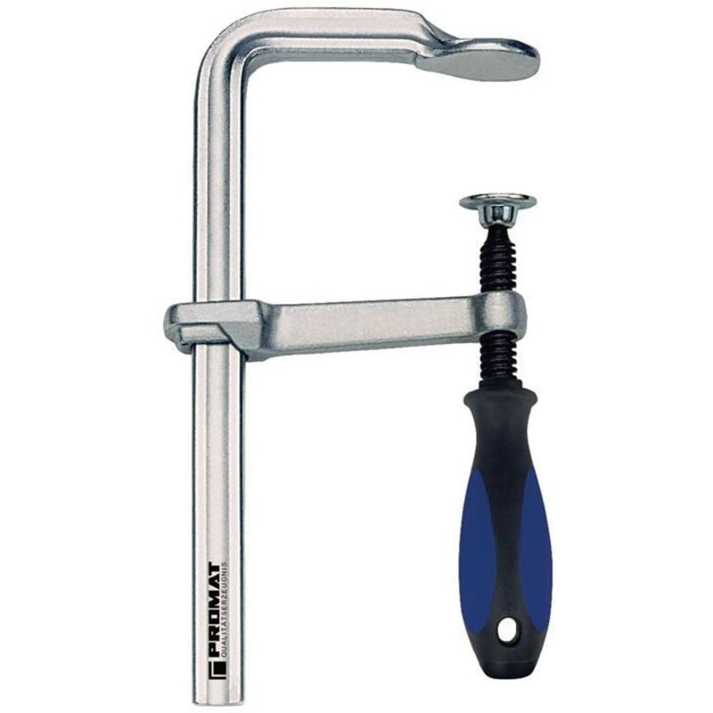 Serre-joints tout acier envergure 800 mm col de cygne 120 mm poignée 3 composant