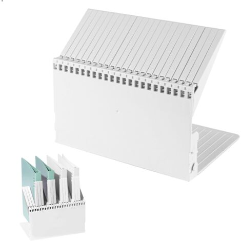 Serre Livre, Serre-Livres pour Étagères, Antidérapant Cale Livre en Forme de Touche de Piano, Pliable Press-Livres pour Bureau, Bibliothèque, Ecole et Maison (Blanc)