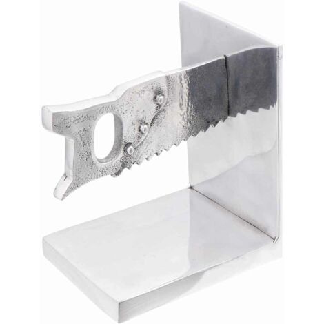 Serre-livres 2 pcs Argent 11 x 14 x 17.5 cm Aluminium CFW845896