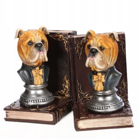 Serre-livres antidérapants en forme de chien - Décoration et cadeau