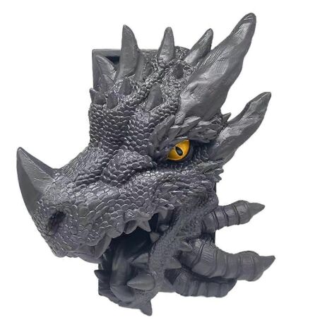 Serre-livres dragon, serre-livres dragon moine, 18 cm (7 pouces), résine