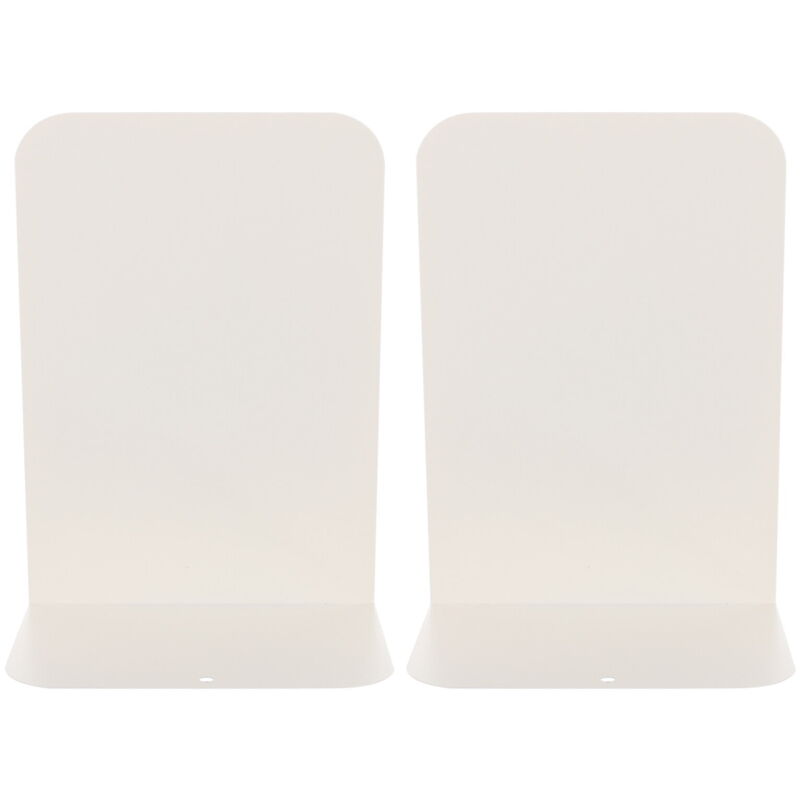 Serre-livres en métal 2 pièces Serre-livres en métal simples Serre-livres pratiques Organisateur de livres de bureau pour la maison