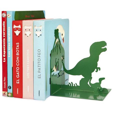 Serre-livres en métal Jurassic