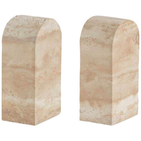 Serre-livres en travertin 7x5x14cm