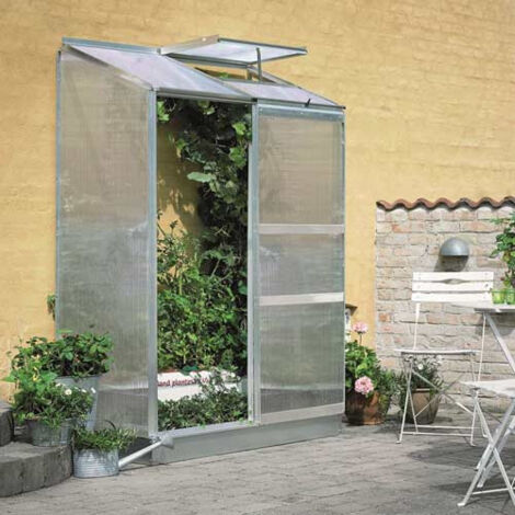 Serre en polycarbonate 4 mm ALTAN 2 - couleur vert - avec base