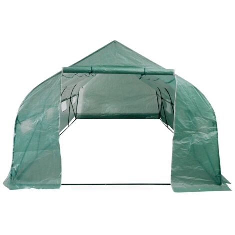 Serre portable Cadre en acier 18 m² CFW511652