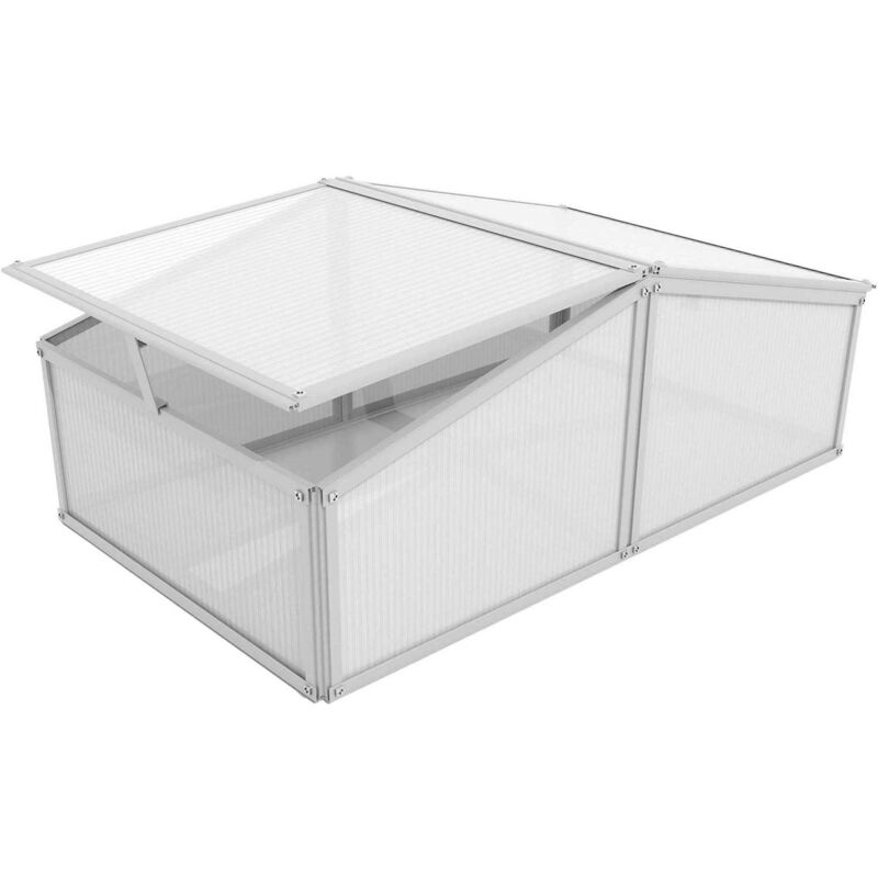 Serre potagère en aluminium anodisé Gaia 0.6 m²