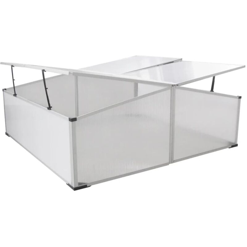 Serre froide à 4 couvercles 108x110x41 cm