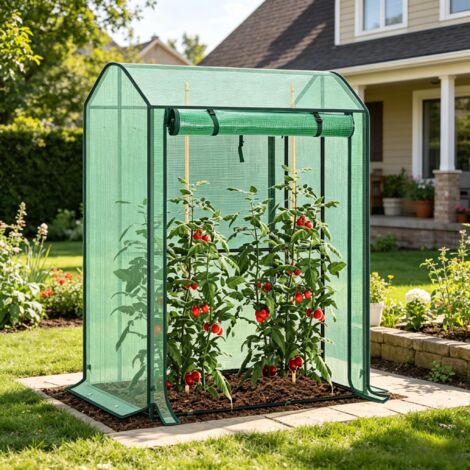 Serre sur balcon,serre durable,tente d’hiver pour plantes avec porte avant à barre de sécurité,pour balcon,patio,jardin