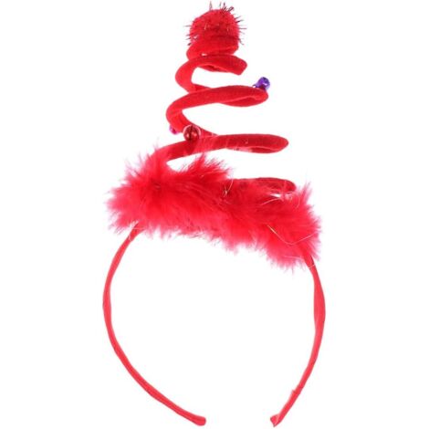 Serre-tête de Noël Bandeaux Cheveux en Forme dArbre Sapin de Noël Chapeau de Noël Bonnet Arbre Noël Chapeau de Noël Spirale Cheveux Accessoires pour Fête Noël dEnfant