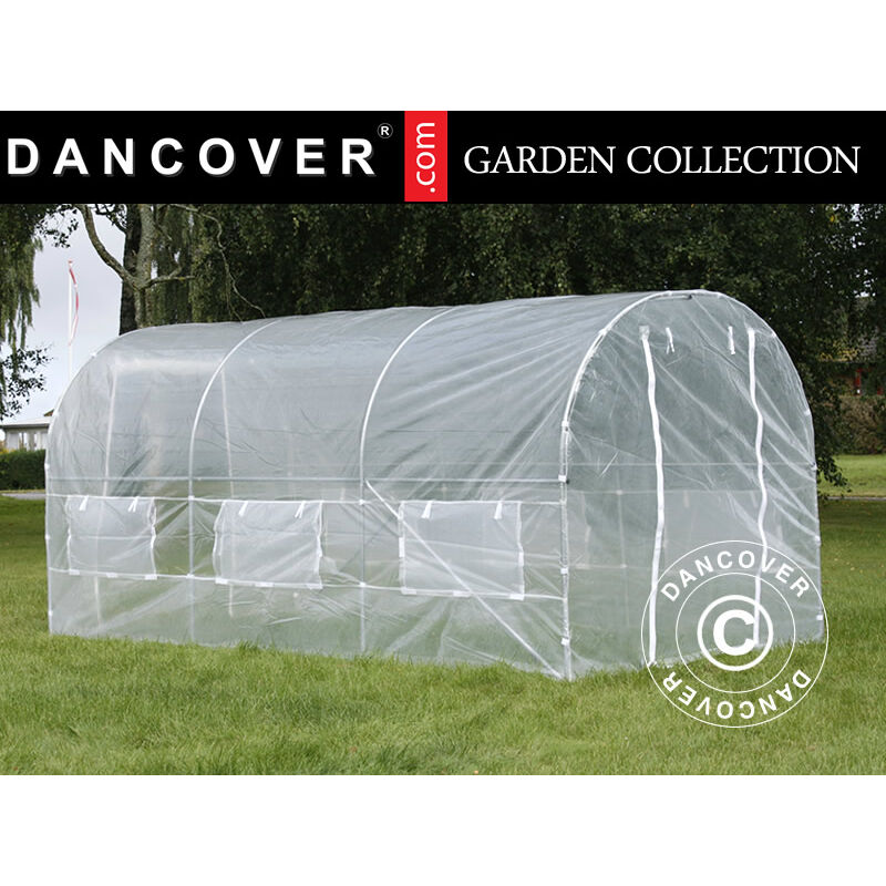 Serre Tunnel 2x4,5x2m, 9m², Transparent