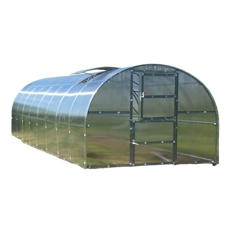 Atout Loisir - Serre tunnel polycarbonate larg 3 m Jura Baltic, Long 4 m, Épaisseur 4 mm
