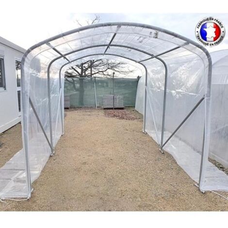 Serre tunnel pour tomates 2,30 m de large – Longueur 3 m – Hauteur 2,10 m – Bâche thermique 200 g/m² garantie 5 ans – Atout Loisir