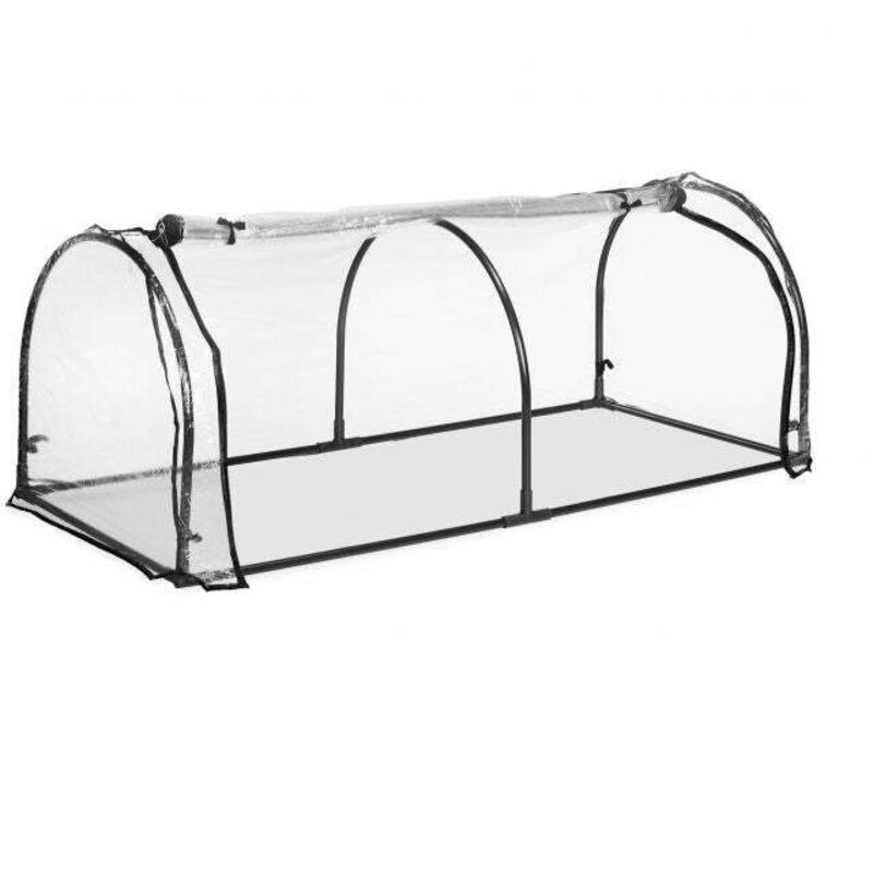 Serre tunnel pvc avec porte
