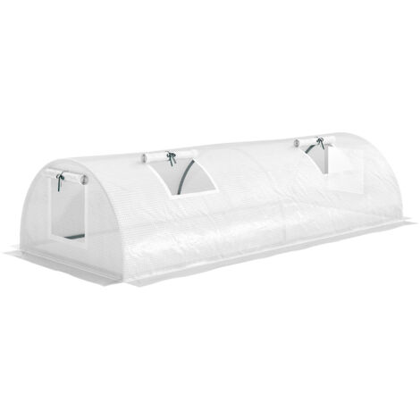 Serre verte 200x80x45cm en acier – Fenêtre enroulable et toit arrondi – Bâche hydrofuge, résistante à l’hiver et aux UV – Pour balcon et jardin, culture de tomates et légumes