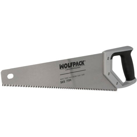 AFT Serrucho Carpintero Bimaterial 400 mm. / 16" Acero SK5 Triple Afilado Sierra Carpintero, Serrucho Carpinteria, Sierra Costilla