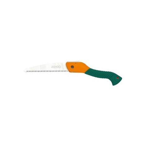 Serrucho de poda plegable con mango de goma con hoja de 18cm fabricada en acero