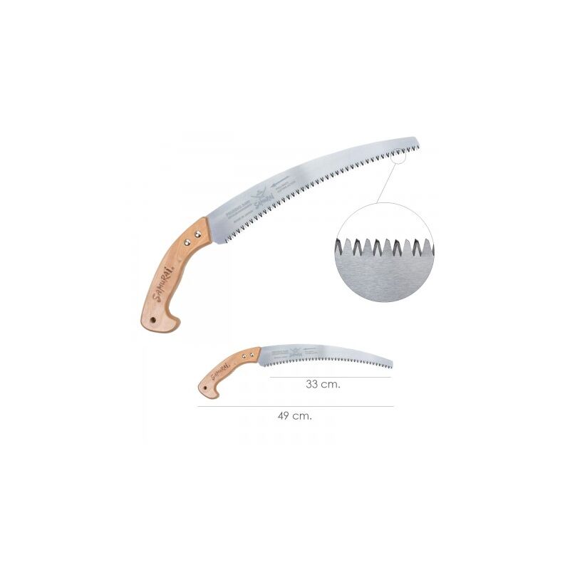 

Serrucho curvo mango madera 330 mm. - Samurai