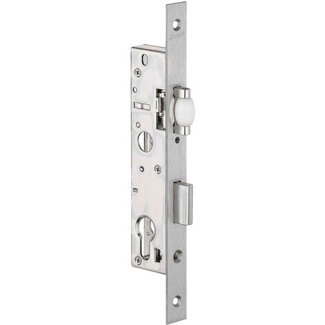 Serrure 1 point cylindre pêne dormant à rouleau 39 mm - STREMLER - 2464.39.0