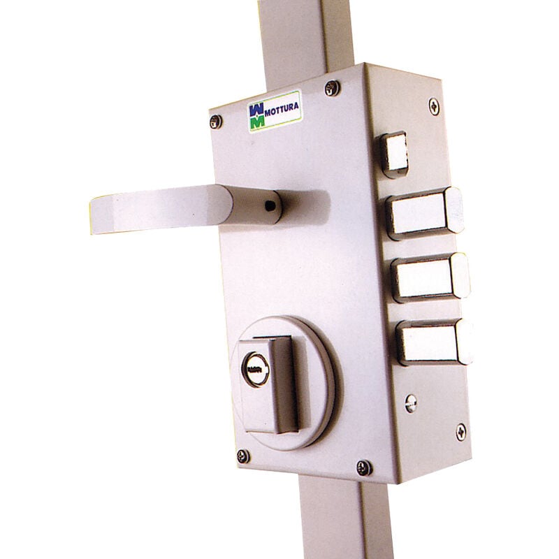 Serrure 3 points Série 468 profil europeen coloris blanc A2P droite Mottura 38468BDMXA2P