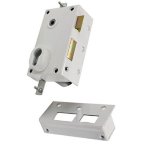 Serrure 3 points 73 A2P Sans cylindre blanc droite - BRICARD - 73071