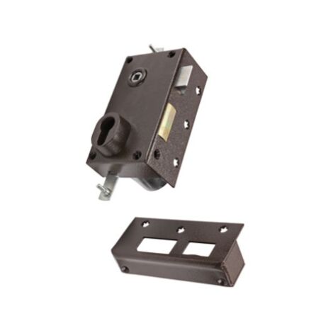 Serrure 3 points en applique série 73 standard - BRICARD Marron 70  Droite             50                  Marron                      70              A Fouillot