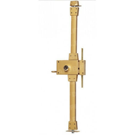 Iseo Cavers – Serrure 3 points horizontale A2P*** – Tirage avec 3 clés – Protège-pompe Ø 34 mm – Acier cambré 25/10ème – Hauteur de porte 2,20 m