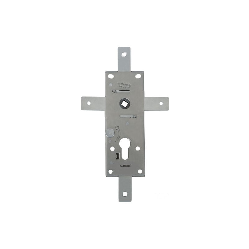 Viro - Serrure 4 points de porte basculante Argent 70 70
