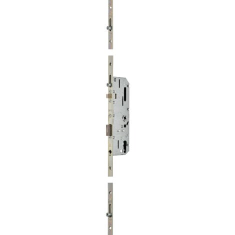Serrure 4 points série 20215 automatique L2150 têtière 18mm Axe 50mm bout carré sans gâche - VACHETTE - 26770000