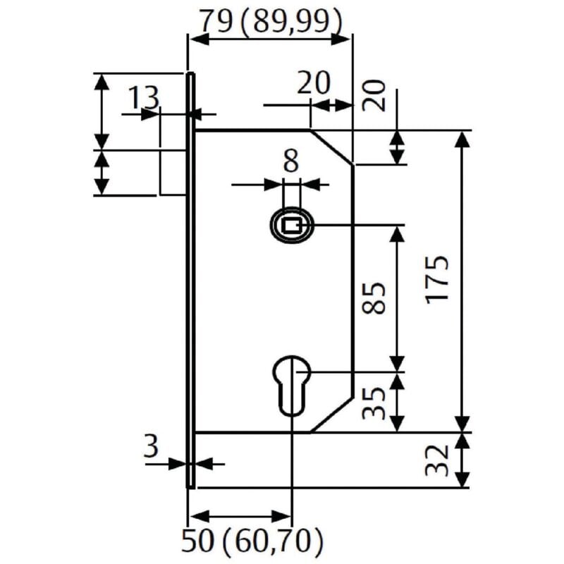 Serrure 4039 Ghe sur antipanique